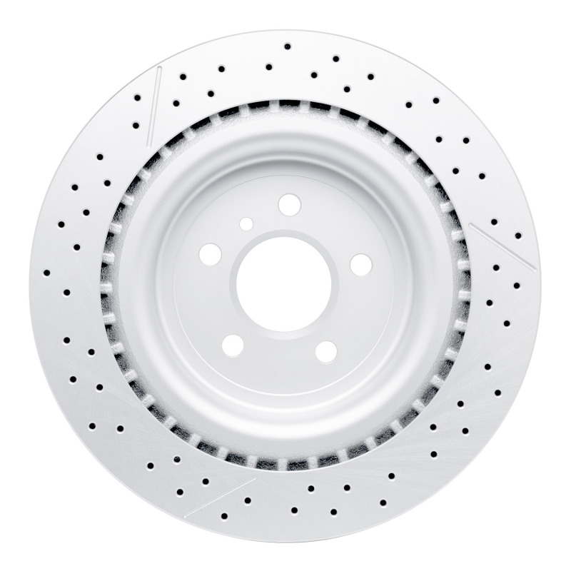 Mercedes-Benz GLE63 AMG Brake Rotor (1) - Rear - R1 Concepts - GeoSPEC Drilled & Slotted - `12-`19